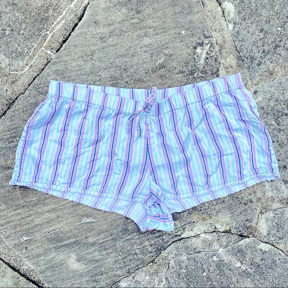 VS SILK Stripe Sleep Loungewear Shorts!